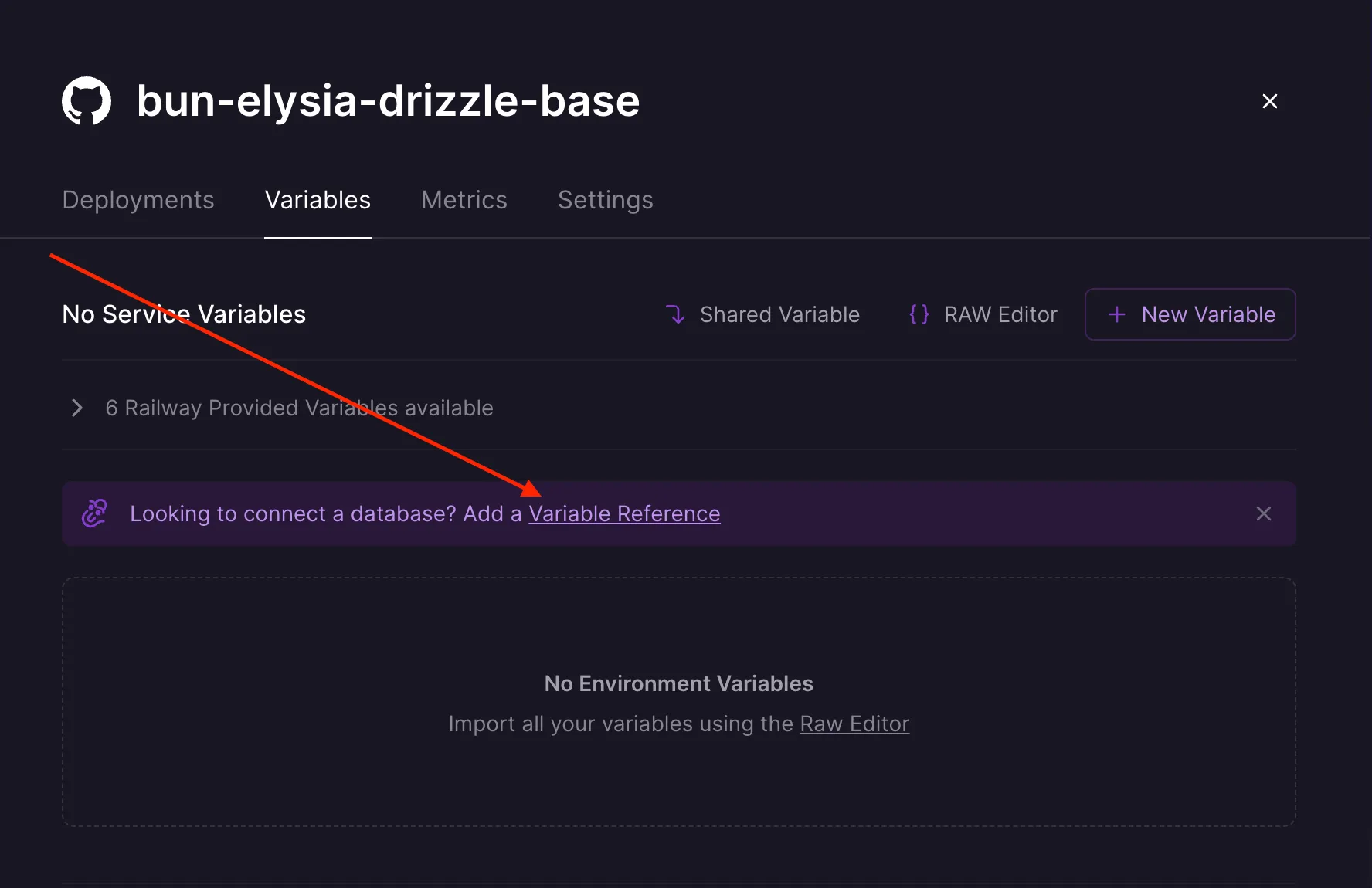 Railway Database Reference